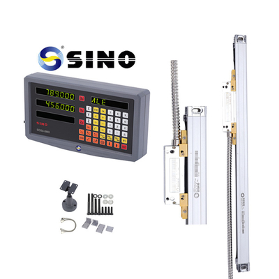 SINO Digitale uitlezing SDS 2-3MS 2 assen Metaal LCD Volledig voor freesmachine DRO 0,005 mm Resolutie Praktisch met lineaire encoder