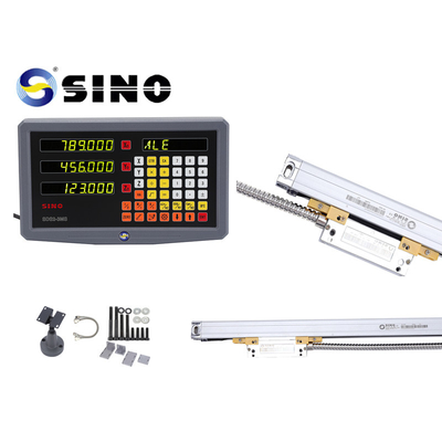SINO Digitale uitlezing SDS 2-3MS 2 assen Metaal LCD Volledig voor freesmachine DRO 0,005 mm Resolutie Praktisch met lineaire encoder