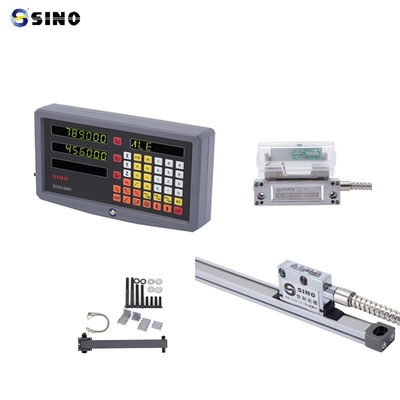 SINO Digitale uitlezing SDS 2-3MS 2 assen Metaal LCD Volledig voor freesmachine DRO 0,005 mm Resolutie Praktisch met lineaire encoder