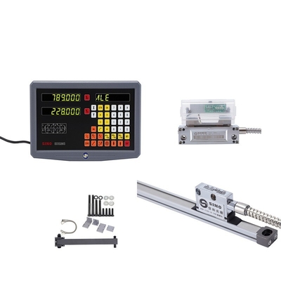 SINO SDS 2MS DRO Kits Glas lineaire weegschaal voor het frezen van draaibank TTL 2 As Digita Leadout Test Instrument System