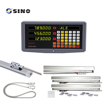 SINO SDS2-3MS Digitaal afleesysteem voor draaibank- en freesmachines met een drieassige numerieke weergave