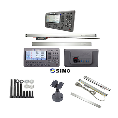 SINO SDS200 4 Axis Metalen LCD SINO Digitaal Aflees Systeem 285x195x53cm Duurzaam Met Lineaire Encoder Kit Voor Draaibank