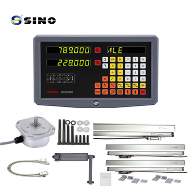 2 Assen SDS2MS SINO Lathe Digitaal Afleesysteem AC 100-240V Multifunctioneel Met Lineaire Skala Voor Lathe Mill