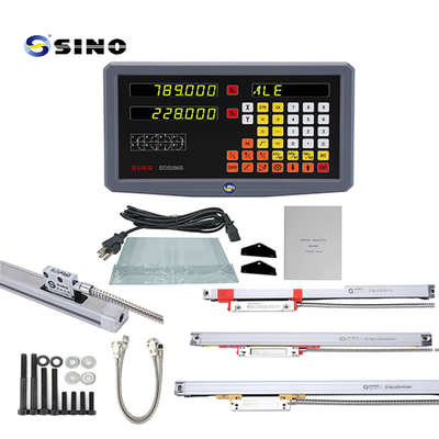 SINO SDS2MS 2 Assen Digitaal Aflezen DRO-Systeem Multifunctioneel Met KA300 Lineaire Schaal Voor Draaibank