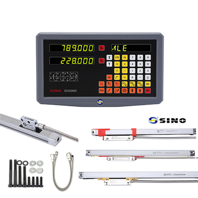 2 Assen SINO SDS2MS DRO Digitale aflezing met glazen lineaire schaal voor draaibankfreesmachine
