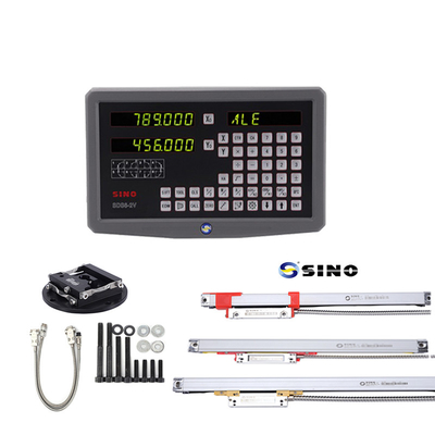 2 As Digitale aflees SINO SDS6-2V DRO Met metalen LED-kits Twee lineaire regelaars voor freesmachine