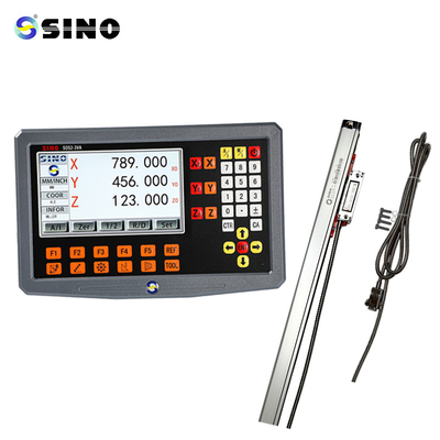 3-assige DRO Digitale aflezing SINO SDS2-3VA DRO met een lineaire schaalcodeerder voor draaibankmachine