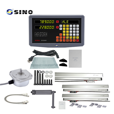 SINO 2-assig draaibank digitaal afleesysteem SDS2MS AC 100-240V Multifunctioneel met lineaire schaal voor draaibank- en freesmachines