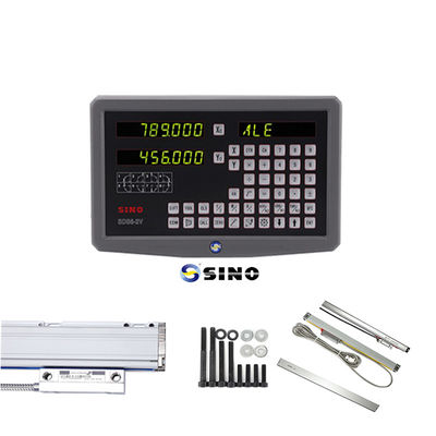 Goede prijs SINO SDS6-2V Digitale afleesmachine Metalen LED Digitale afleesmachine 2 Assen DRO Kits 60Hz Voor freesmachine online