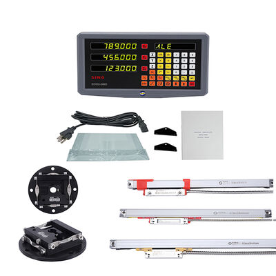 TTL Signal Digital Reading SINO SDS2-3MS 3-Axis Dro met glazen lineaire encoder Scale Set voor freesmachine